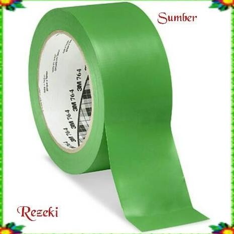 

3M FLOOR MARKING TAPE 764 GREEN LAKBAN LANTAI 764 ASLI