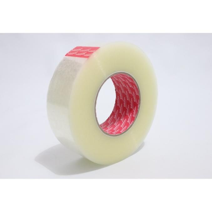 

GOJEK GRAB LAKBAN BENING&COKELAT JUMBO 45 MM X 300 METER - PUTIH ASLI