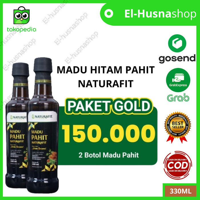 

Madu Hitam Pahit Naturafit Paket Gold 2 Botol Asli Original