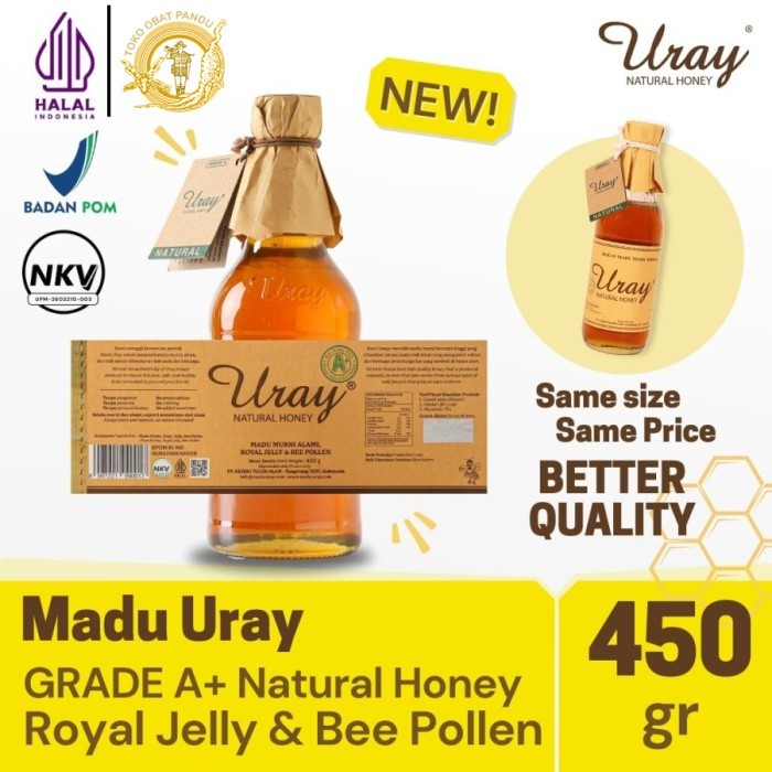 

MADU URAY NATURAL HONEY (450 GRAM) / MADU MURNI / PURE HONEY