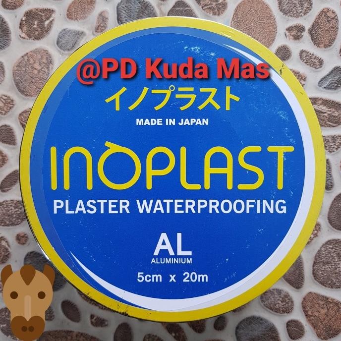 

LAKBAN ANTI BOCOR INOPLAST AL ALUMINIUM 5CM X 20M (ROLL BESAR) ASLI