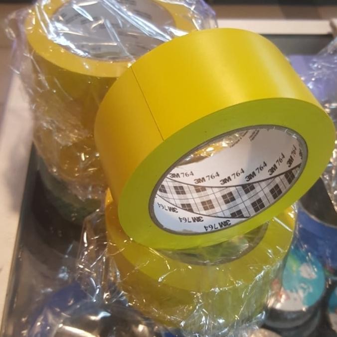 

764 3M YELLOW LAKBAN LANTAI ISOLASI LANTAI FLOOR MARKING TAPE 2"X 33M ASLI