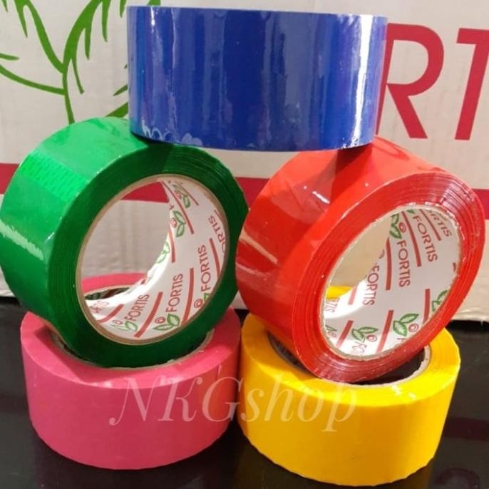 

LAKBAN WARNA FORTIS UK. 48MM X 90YARD (1DUS = 72PCS) ASLI