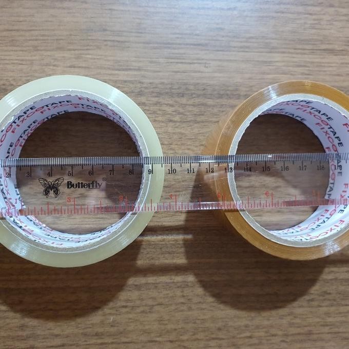 

LAKBAN SUPER MURAH ,, 45MM X 50 Y BENING / COKLAT, (DUS) ASLI