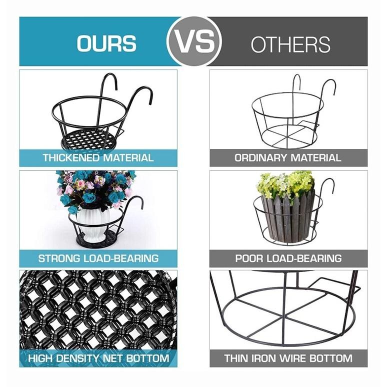 Rak Bunga Balkon Rak Pot Tanaman Pot Gantung Rak Pot Balkon