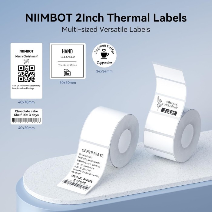 

Lem Korea Niimbot B21 B1 B203 B3S Stiker Termal Kertas Label Putih Tahan Air