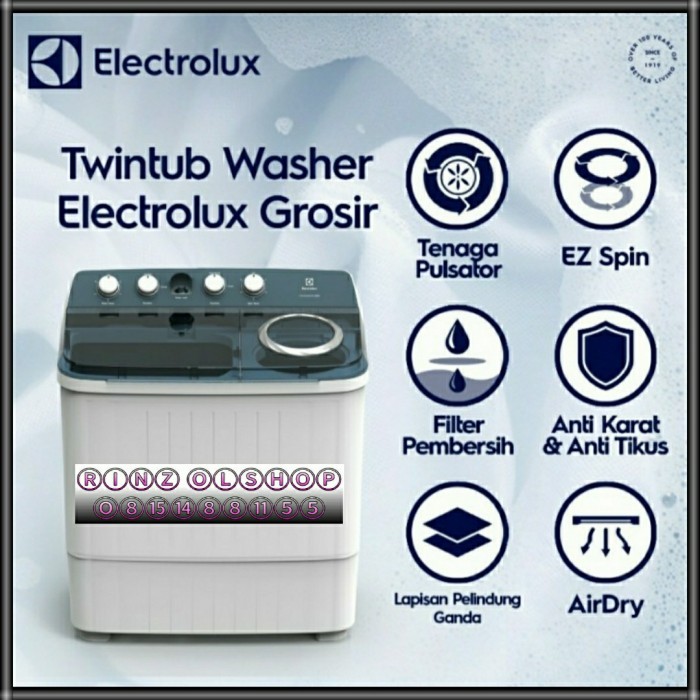 MESIN CUCI ELECTROLUX EWS11262 10KG 2 TABUNG EWS 11262 WA EWS11262WA