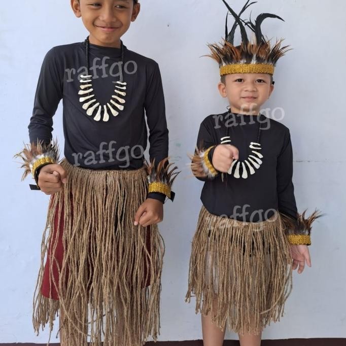 baju adat papua anak laki laki STS
