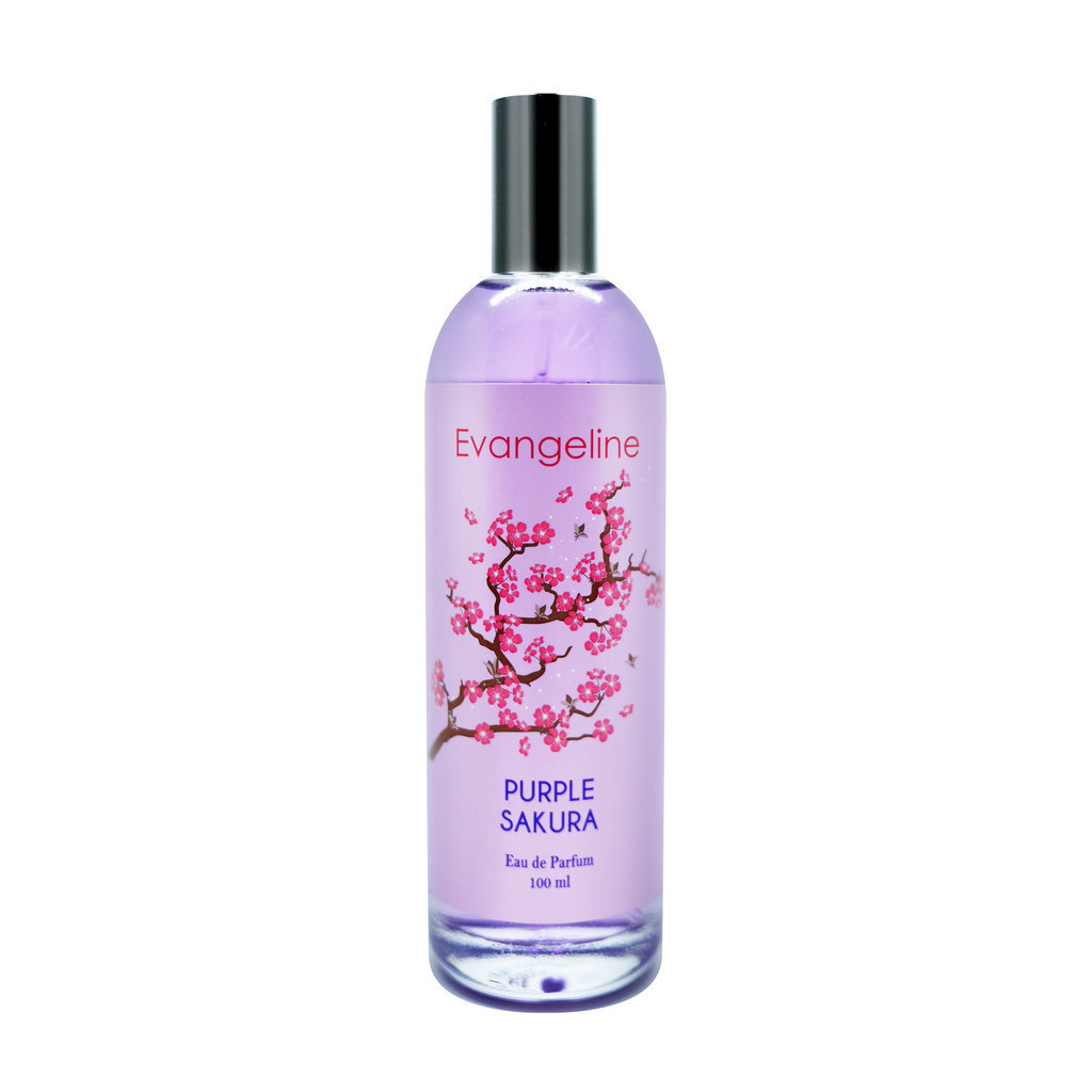 Evangeline Eau De Parfum Purple Sakura 100ml | Parfum Wanita EDP Tahan Lama