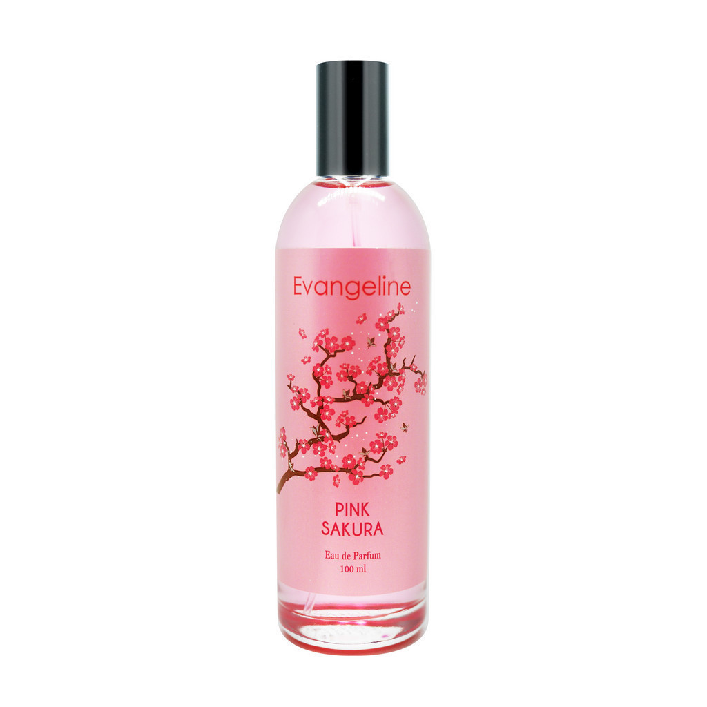Evangeline Eau De Parfum Pink Sakura 100ml | Best Seller Parfum Wanita EDP Tahan Lama