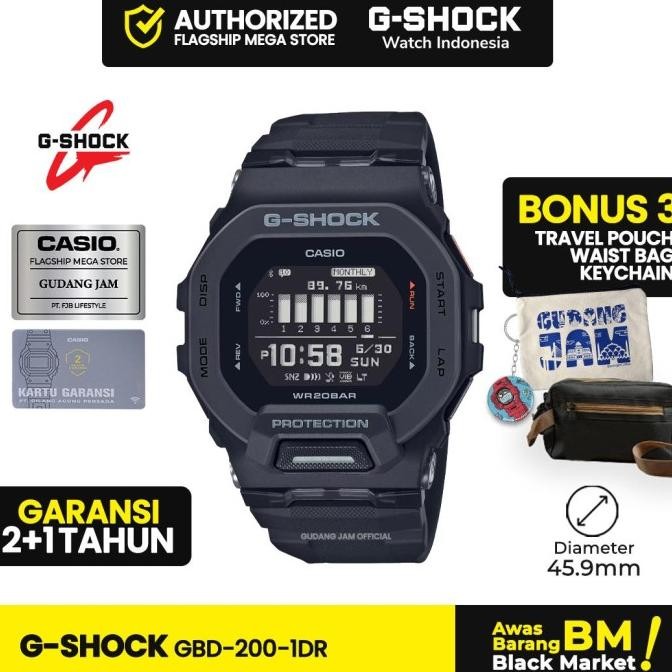 G-Shock Gshock Gbd-200-1Dr Gbd-200-1D Gbd-200 Gbd200 Gbd 200
