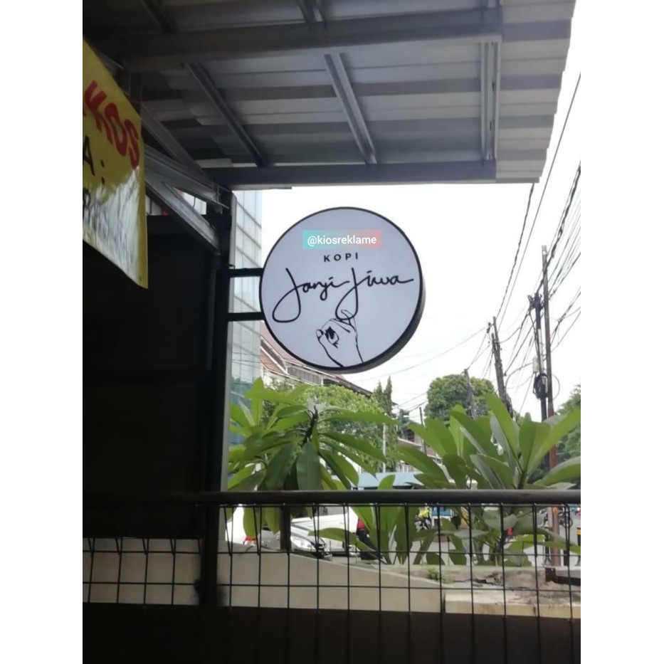 Neon Box Bulat Diameter 60Cm Original