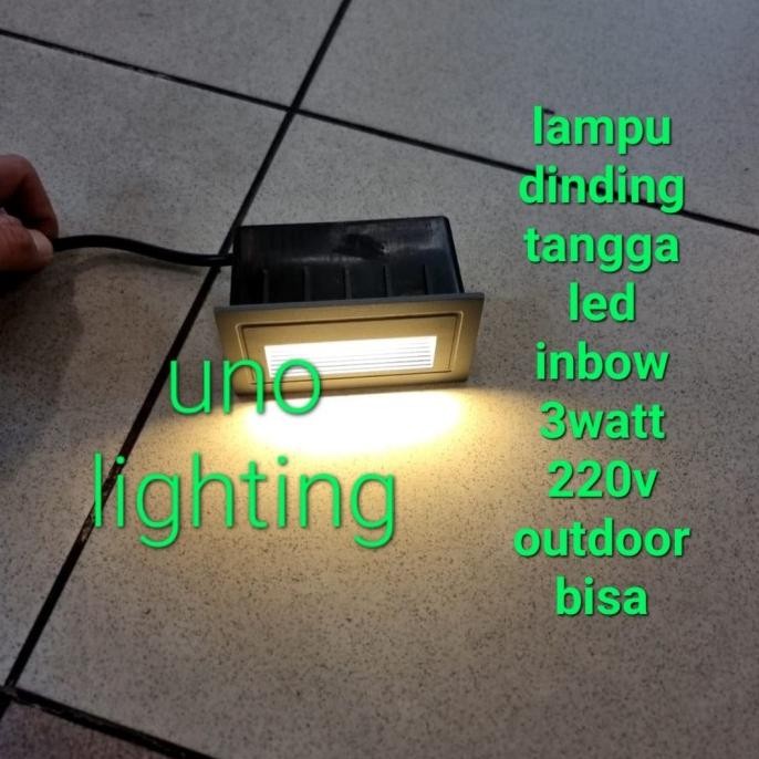 Baru Lampu Tanam Dinding Tangga Led 3Watt 3W Tembok Pagar 3 Watt Step Light