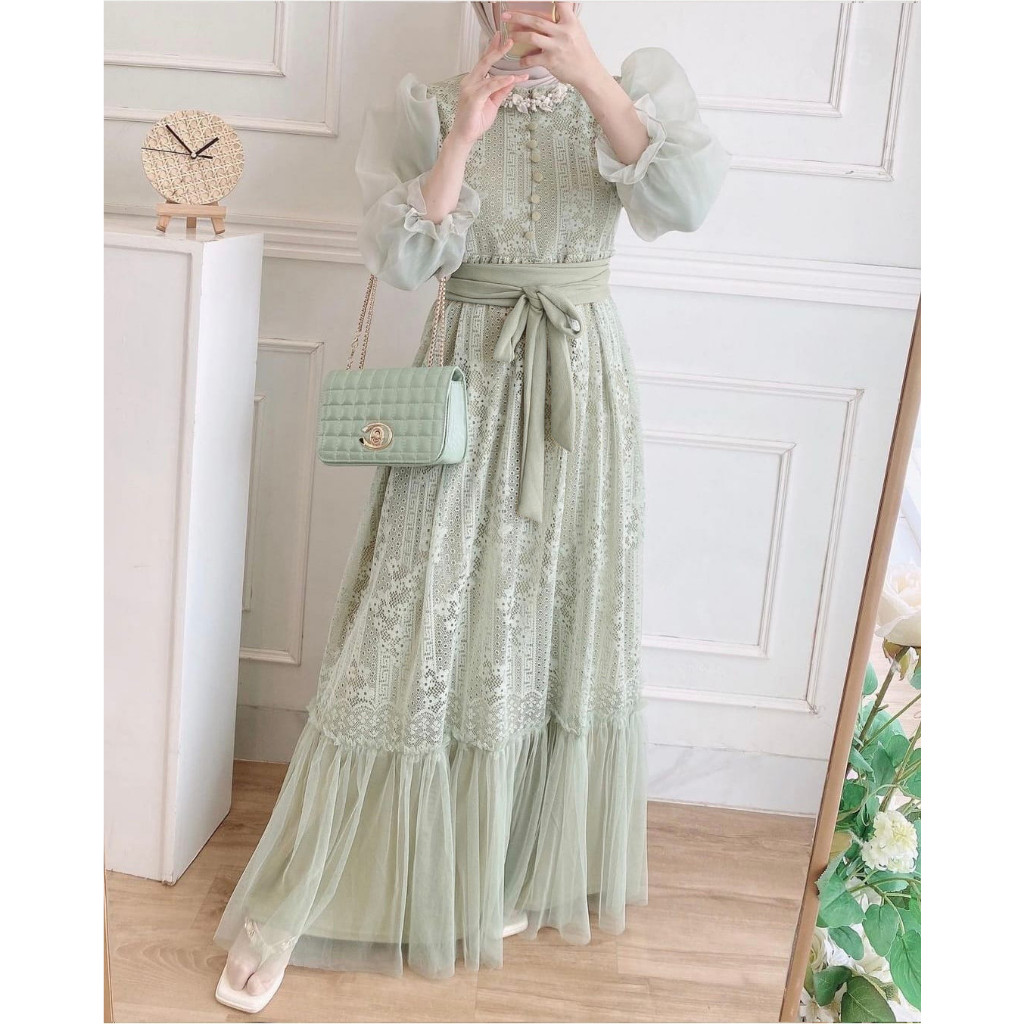 Ghamis Gamis Perempuan Hadroh Gems Gamiz Muslimah Terbaru2025 Srgam Keluarga Hamis Fashion Gaung Cew