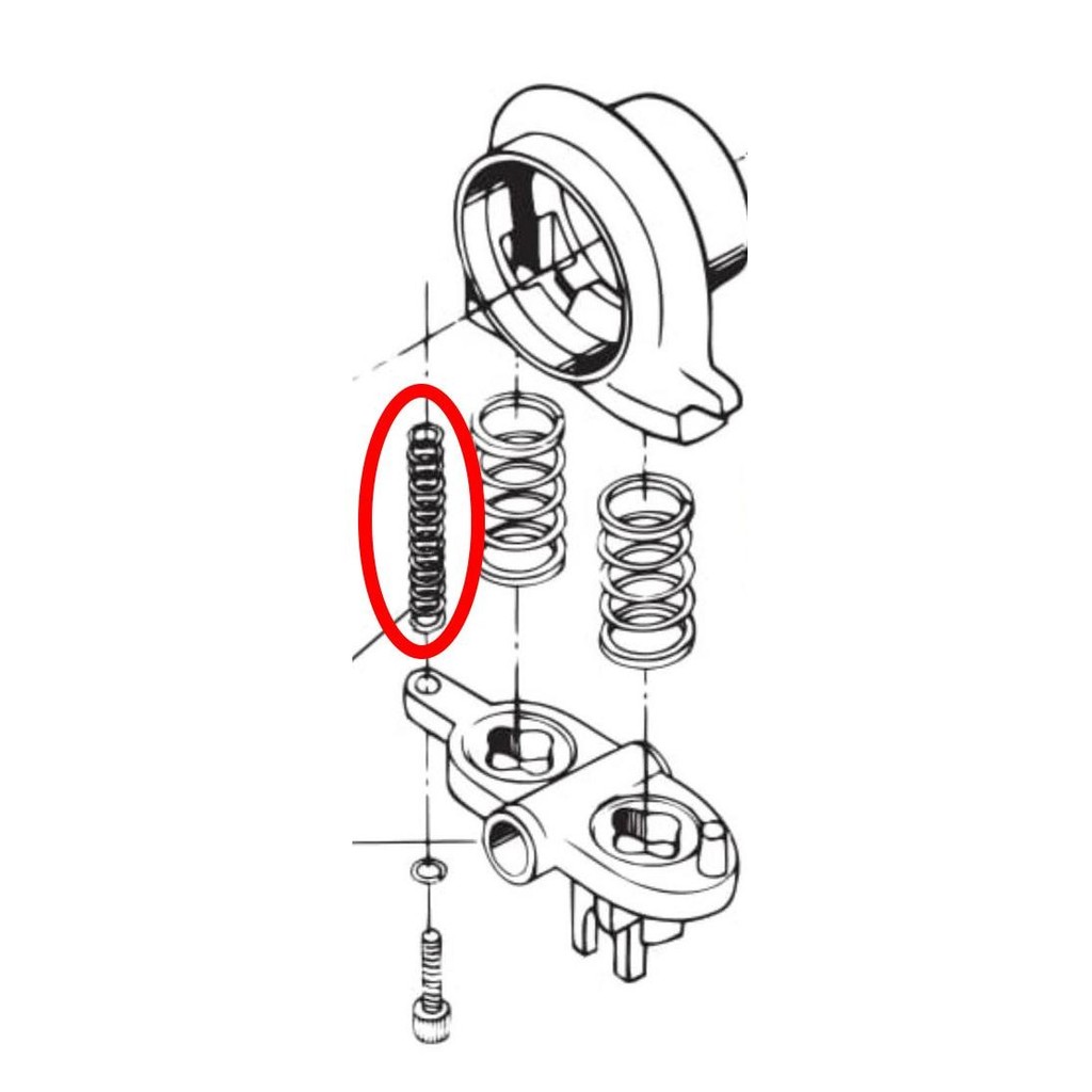 " Supporting Spring " Spare Parts Hoist Nitchi Mh5 Cap.2 - 5 Ton