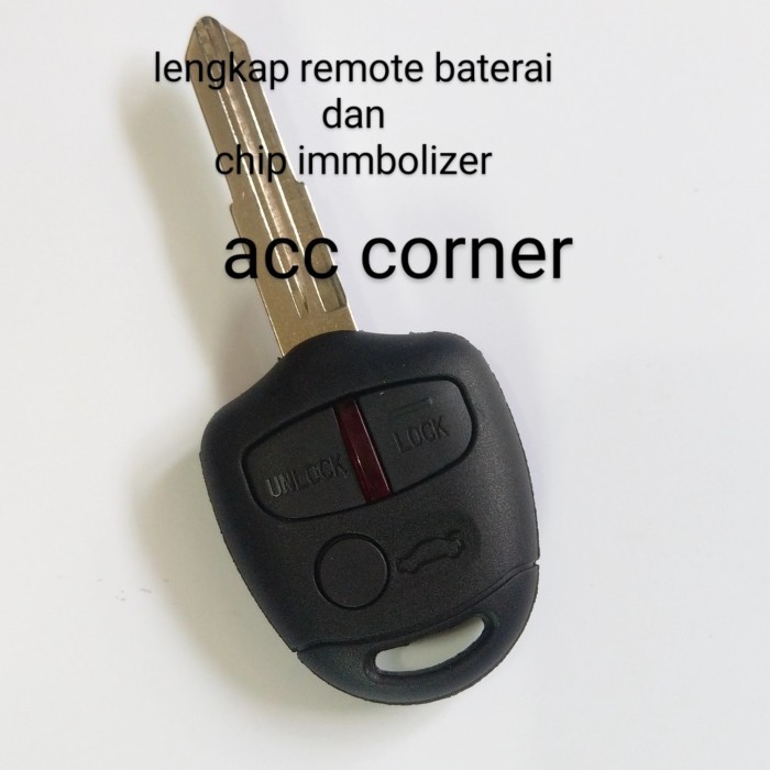 Casing Kunci Kunci Remote Mitsubishi Lancer Grandis Outlander Mirage Lengkap 1Set