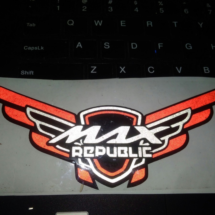 Stiker Motor Max Republic keren Stiker Motor Yamaha Keren