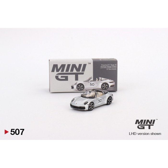MINIGT 507 PORSCHE 911 TARGA 4S HERITAGE DESIGN EDITION GT SILVER MGT