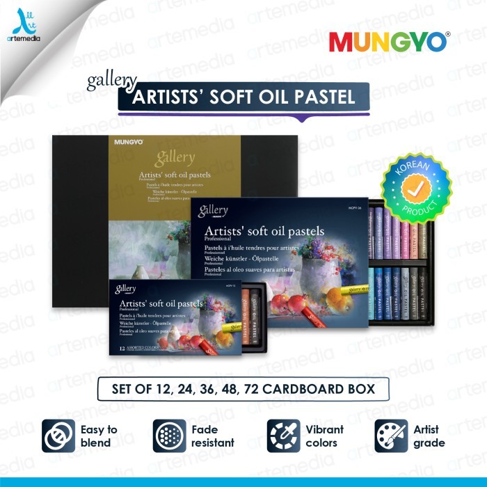 

PROMO! Mungyo Gallery Artists Soft Oil Pastel Set Crayon Krayon Minyak