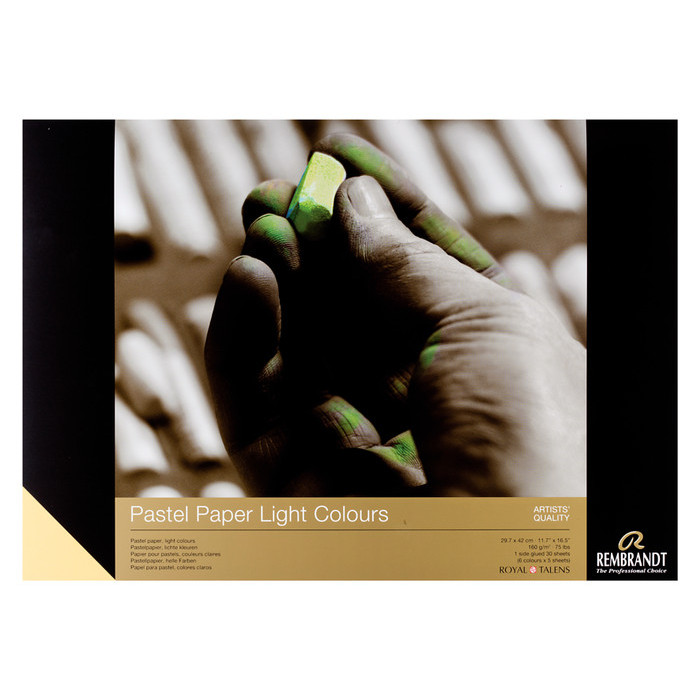 

HOT SALE! REMBRANDT PASTEL PAPER LIGHT COLOURS 29.7 X 42 CM 30 SHEETS