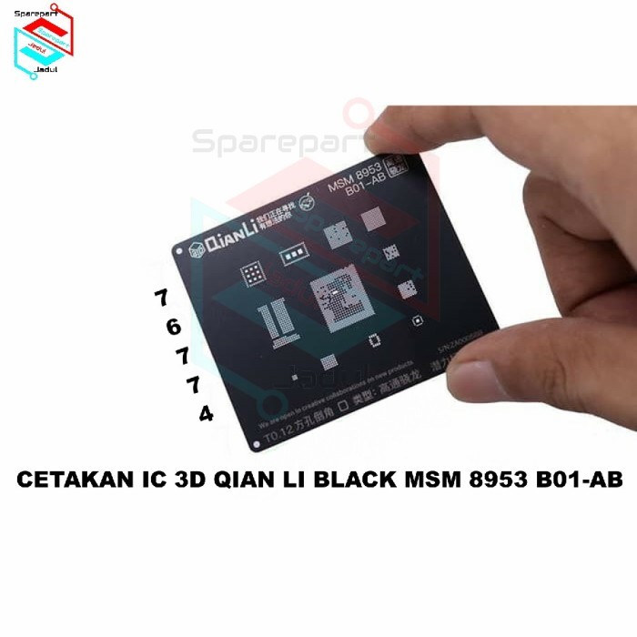 CETAKAN IC 3D QIAN LI BLACK MSM 8953 B01-AB ORIGINAL (76774)