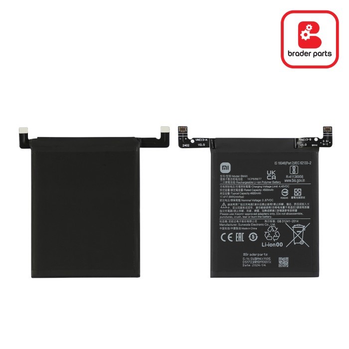Baterai Xiaomi Mi 11 BM4X