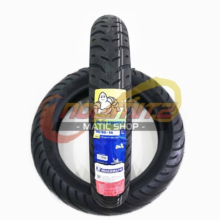 Ban Motor Michelin Pilot Street 2 90/80 - 14 Tubeless Vario Beat Lexi