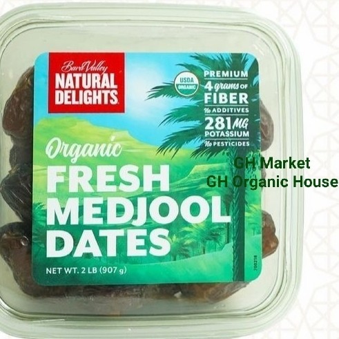 

Kurma Medjool Organik USA 2 LB 907gr Organic Fresh Dates / Rendah Gula