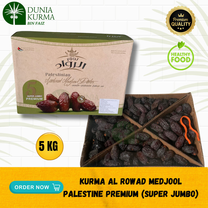 

Kurma Al Rowad Medjool Palestine 5 Kg Super Jumbo