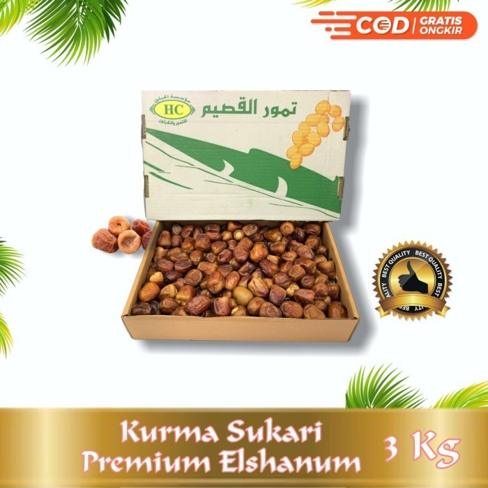 

Kurma Sukari al madinah 3kg grade 1 / kurma basah / oleh-oleh umroh