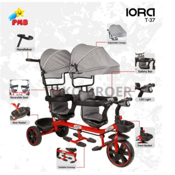 TERBARU Sepeda Kembar Anak Exotic ET-8809 - T37
