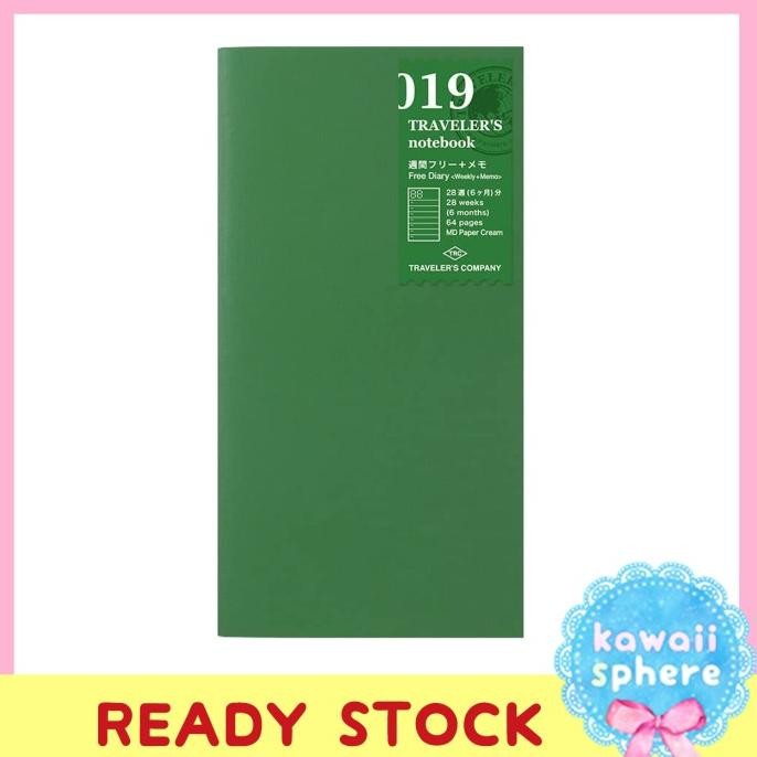 

Midori Travelers Notebook 019 | Regular Size | Weekly Insert