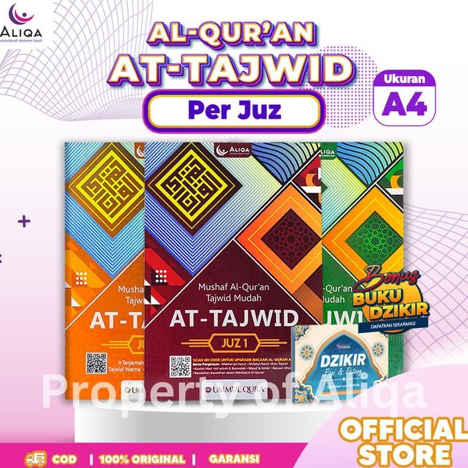 AL-QUR'AN PER JUZ ALIQA AT TAJWID PER JUS UKURAN JUMBO A4