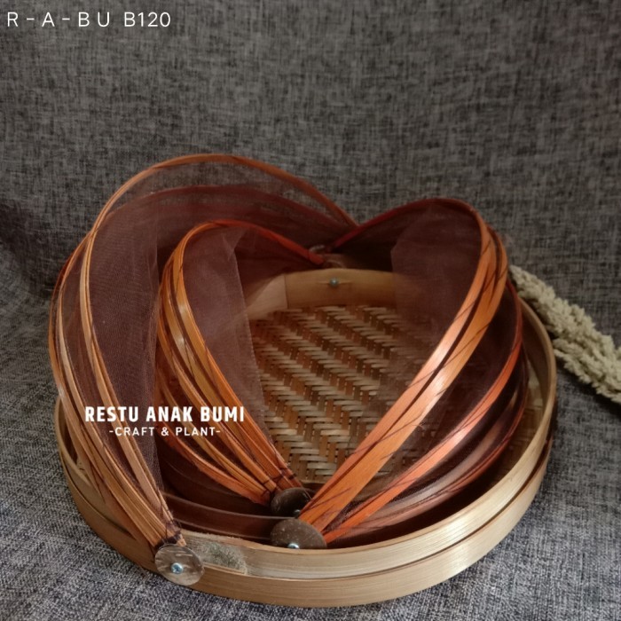 (B120) Tudung Saji Bulat SetWadah MakananSeserahanLamaranBingkisan