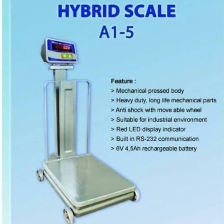 Paling Baik Timbangan Duduk Digital Hybrid 500Kg / Timbangan Beras Digital 500 Kg