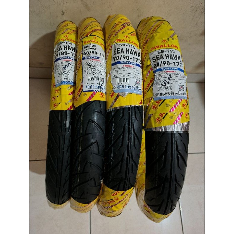 BAN LUAR NONTUBLESS SWALLOW RING 17 Ukuran 80/90 -17, 70/90 -17, 60/90 -17