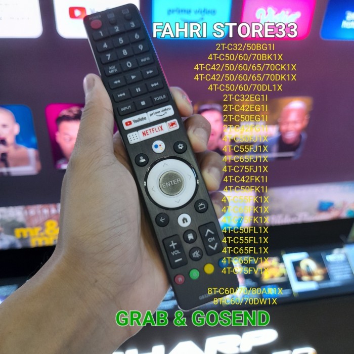 Remote Tv Sharp Android Google Tv ( Non Voice )