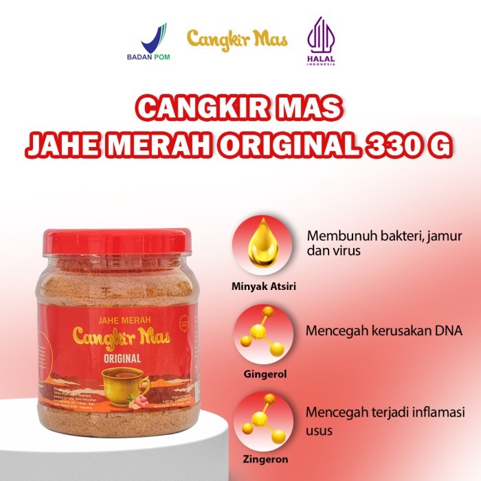 

TERBARU Cangkir Mas Jahe Merah Original 330gr