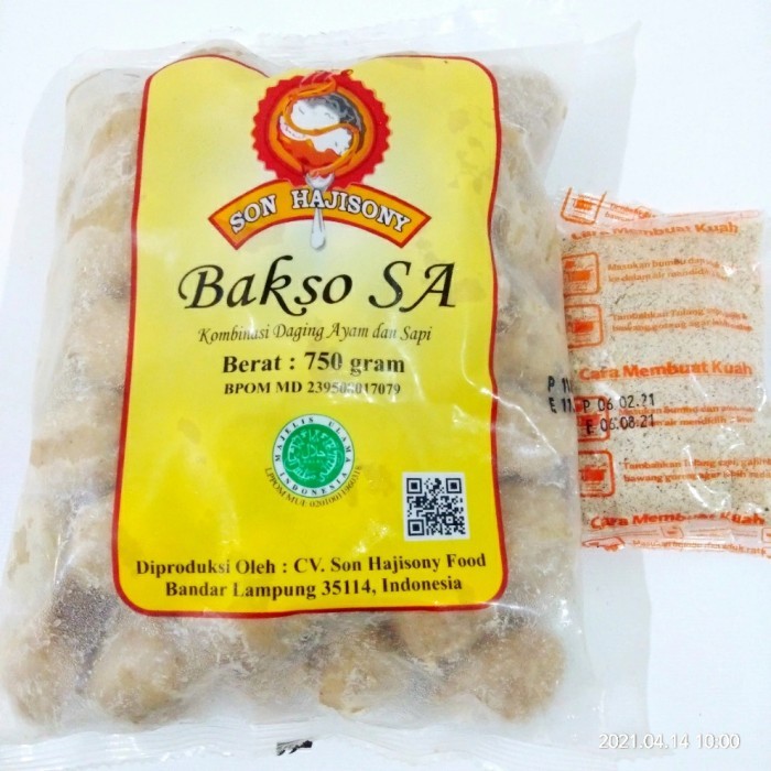 

SPECIAL Bakso Sony SA Lampung 750 gram + bumbu