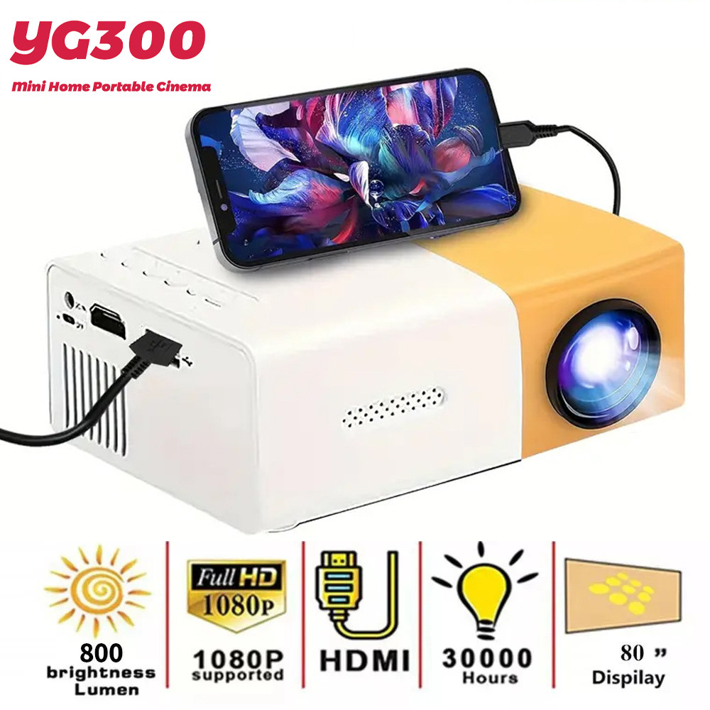 Mini Projector YG300 Pro Home theater projector LED