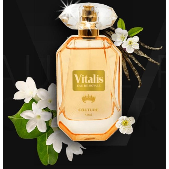 READY STOCK VITALIS EAU DE ROYALE COUTURE - 50 ML / PARFUM WANITA / GOLD 