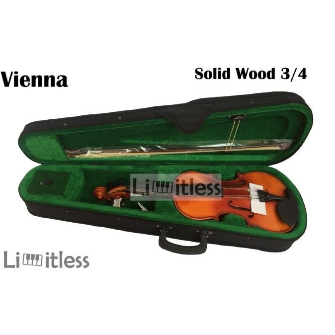 Biola Violin Vienna 3/4 Solid Wood Original