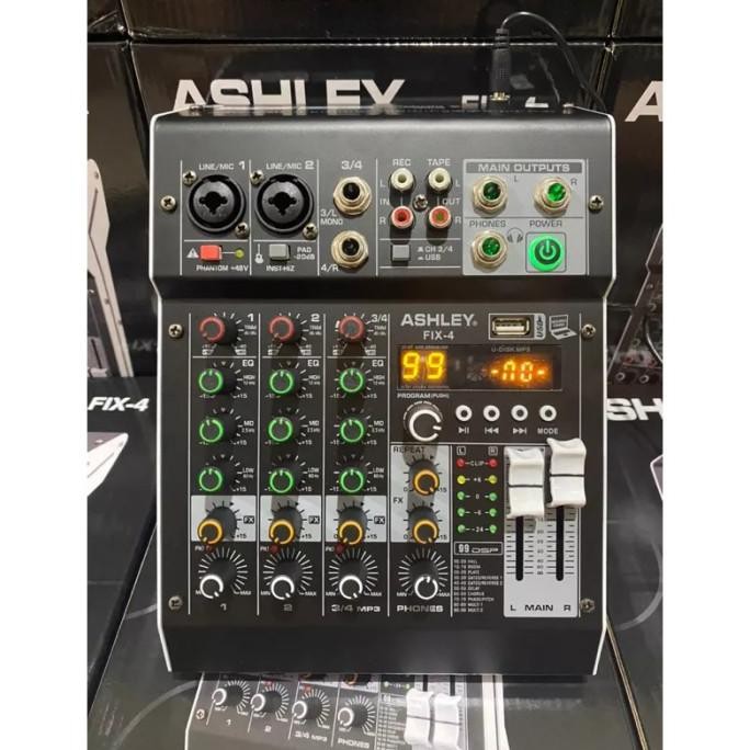 Mixer Ashley Fix4 Fix 4 4 Channel Ashley Original Termurah