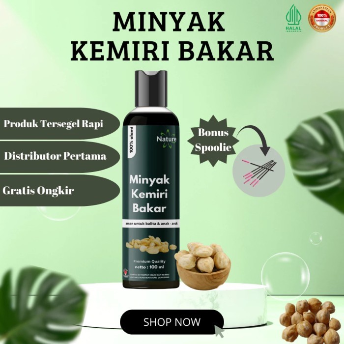 

CUCI GUDANG Nature Minyak Kemiri Bakar Premium Quality
