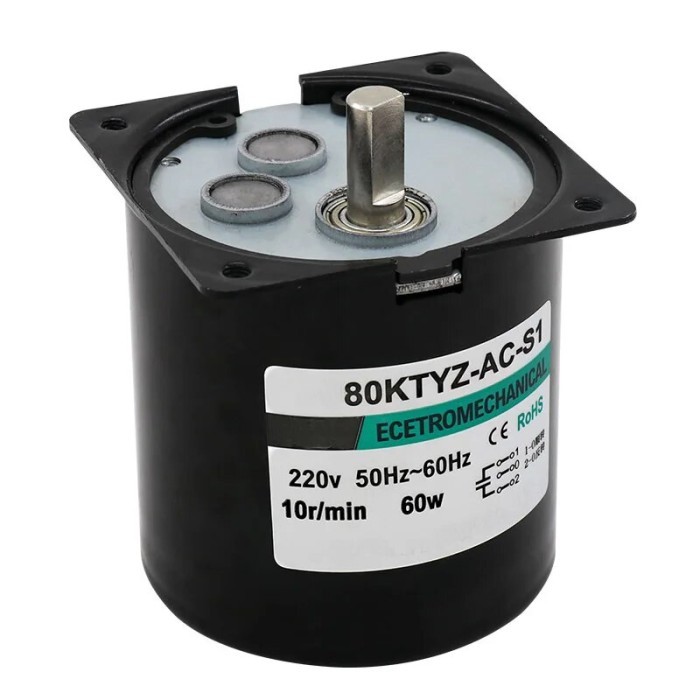 80KTYZ 60W 5-110RPM HIGH TORQUE 220V AC SYNCHRONOUS GEAR