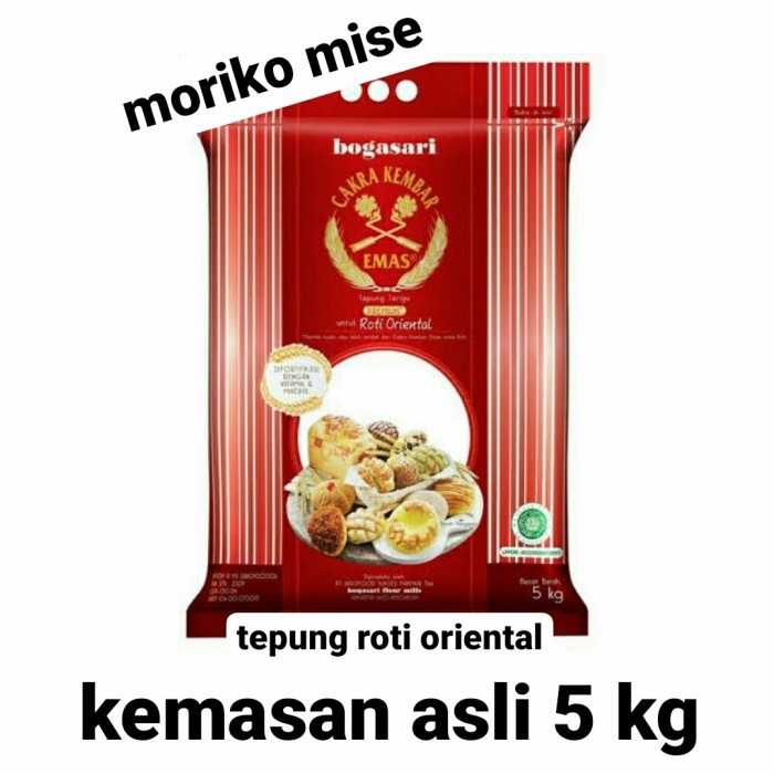 

Cuci Gudang Tepung Cakra Kembar Emas Oriental 5 Kg / Terigu Bogasari