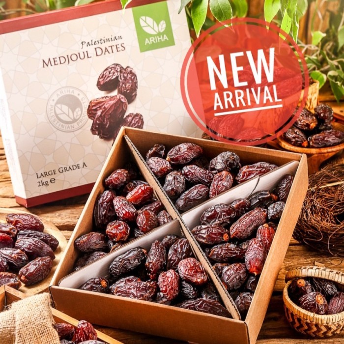 

Promo!! Kurma Medjoul Large Ariha @2 Kg Grade A Asli Palestina Medjol Medjool