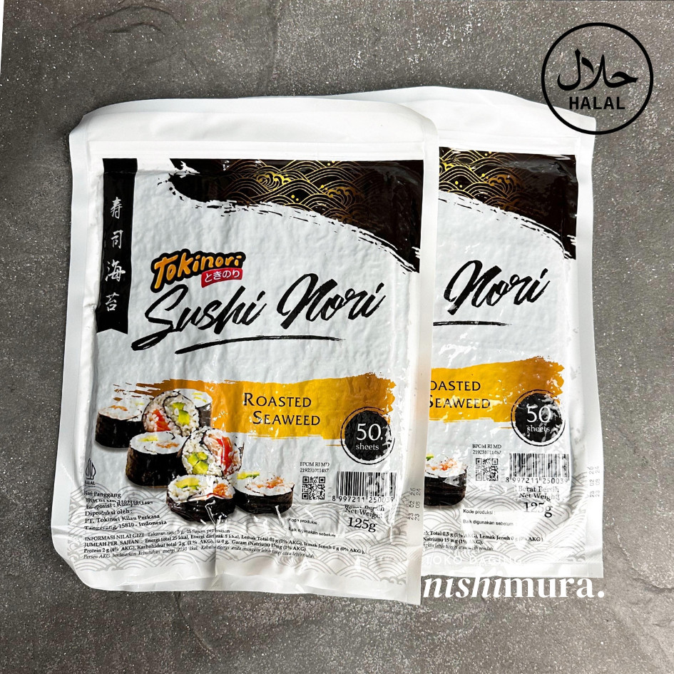 

Rumput Laut Nori Sushi Roll Seaweed 50 Lembar - Nishimura Nishimurashop
