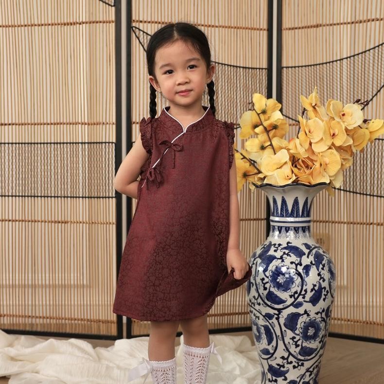 CR - KIDDIEPODS - Ming Cheongsam / Dress dan atasan anak perempuan Laki-laki / Cheongsam anak peremp