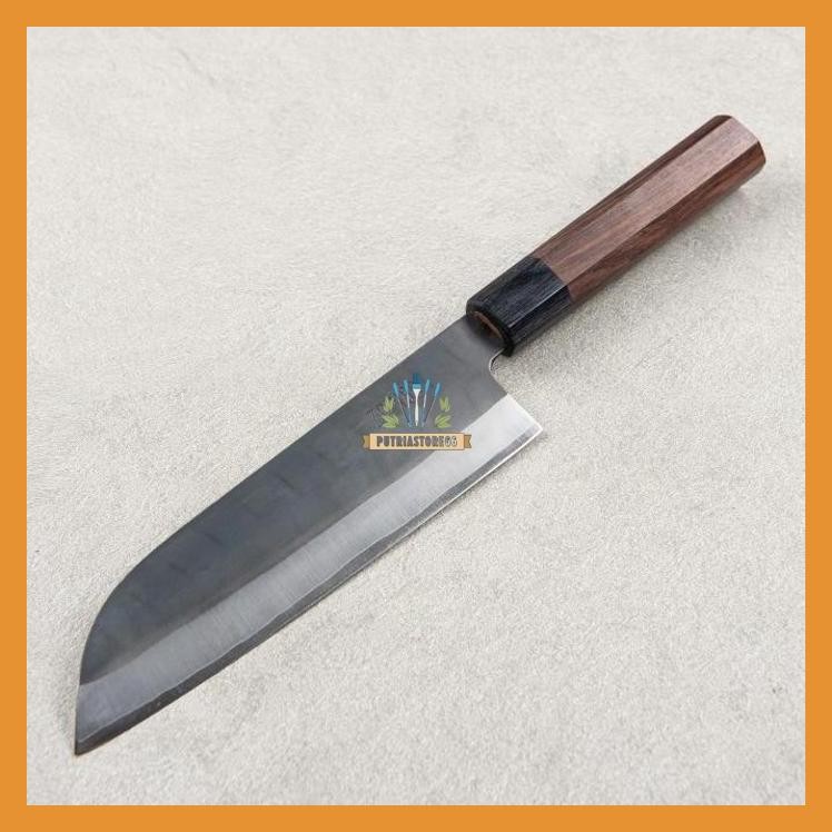 JAPANESE KNIFE YOSHIDA HAMONO ZDP189 KUROUCHI SANTOKU 180MM